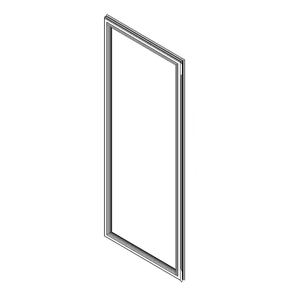 Part #w11501500, Refrigerator Door Gasket, Left (White) / 23.00 x 20.00 x 2.50