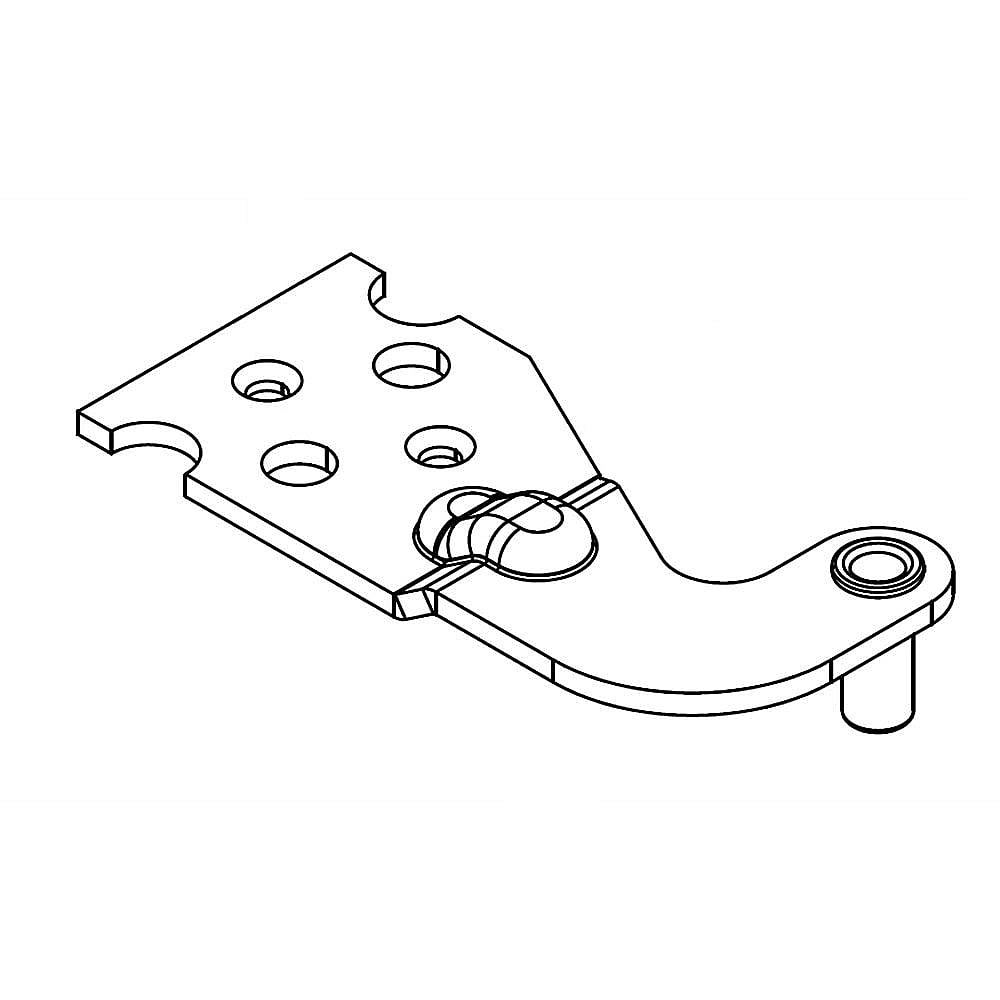 Part #w11505710, Refrigerator Door Hinge, Right Upper / 5.25 x 2.50 x 1.25