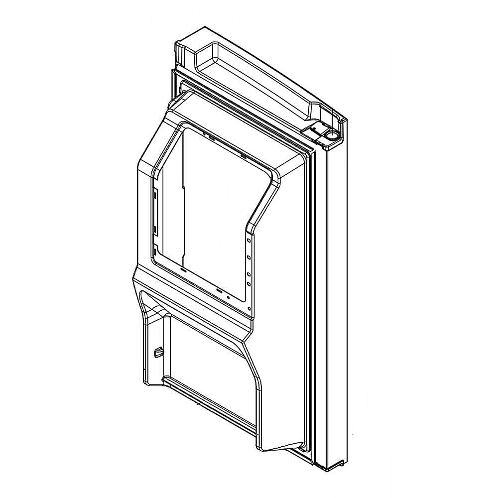 Part #w11518693, Refrigerator Door Assembly, Left (Black Stainless)