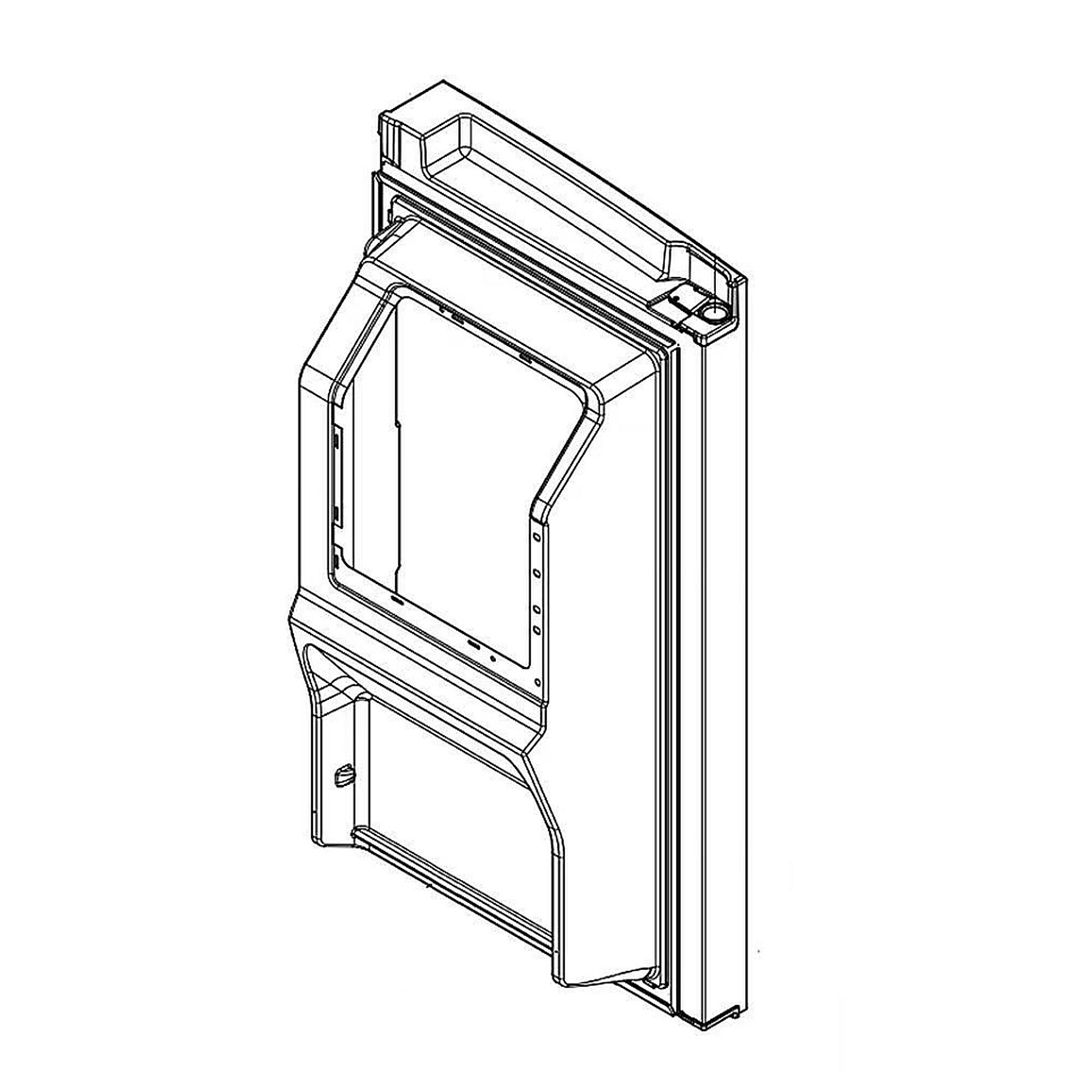 Part #w11518699, Refrigerator Door Assembly, Left (Stainless) / 28.75 x 21.25 x 14.25