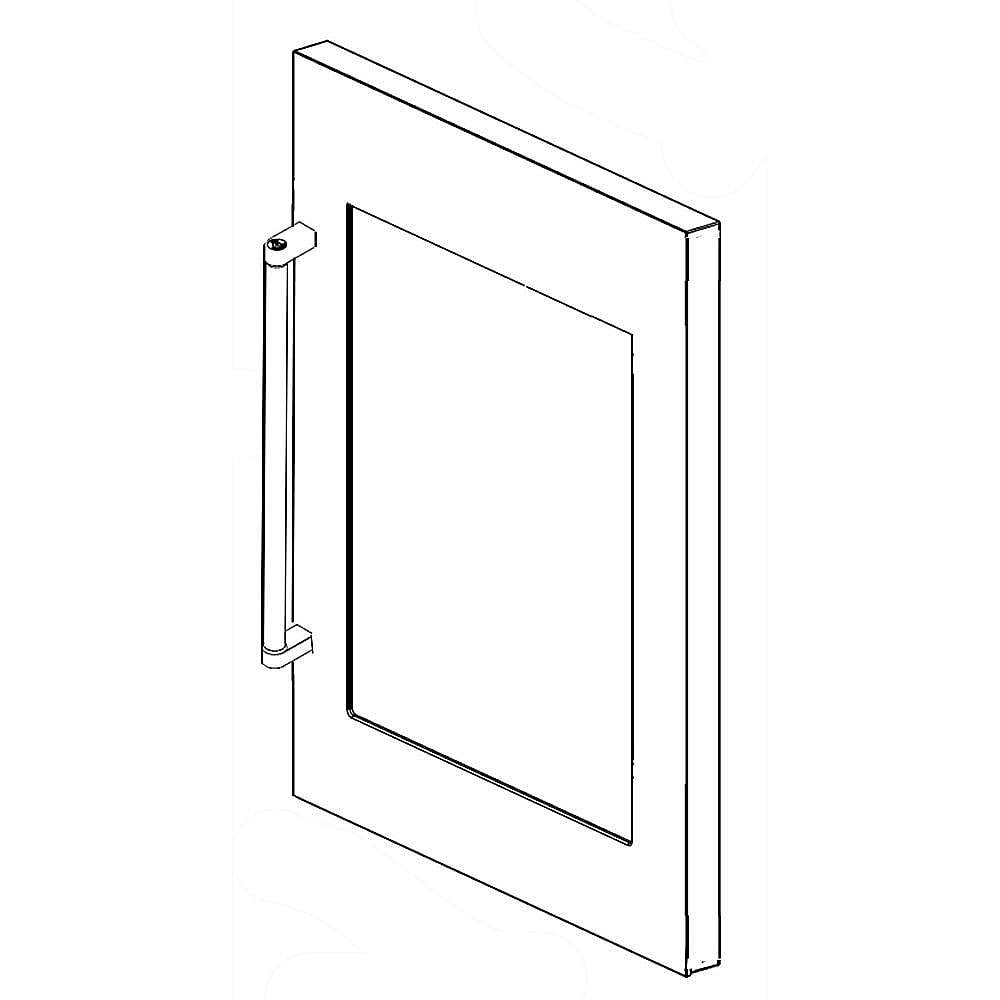 Part #w11532919, Beverage Cooler Right-Hinged Door Assembly / 41.00 x 26.00 x 8.00