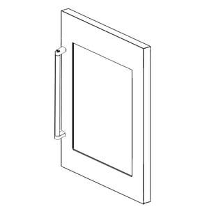 Beverage Cooler Right-hinged Door Assembly W11532919