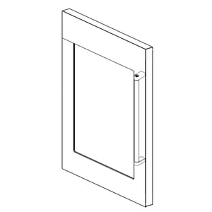 Beverage Cooler Left-hinged Door Assembly (replaces W11532925) W11532928