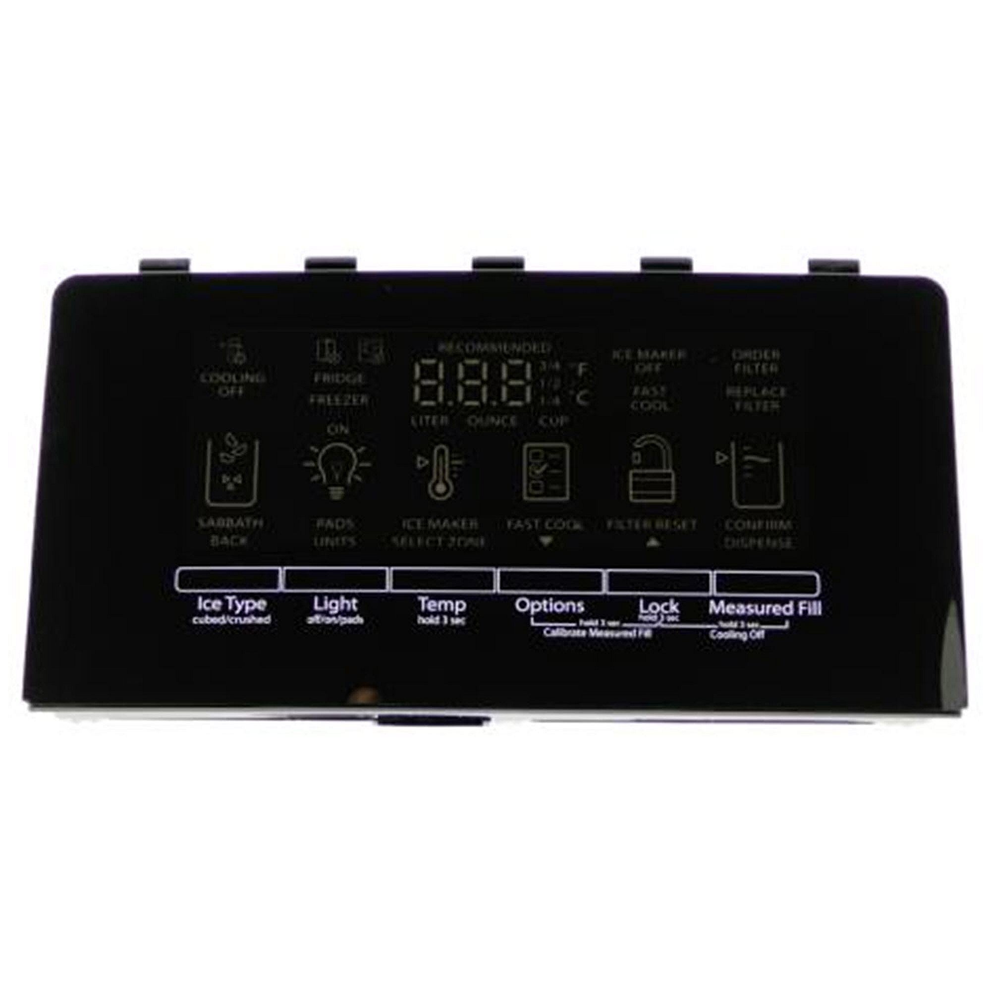 Part #w11542754, Refrigerator Dispenser User Interface Control (Silver) (Replaces W11265135) / 15.25 x 6.75 x 2.25