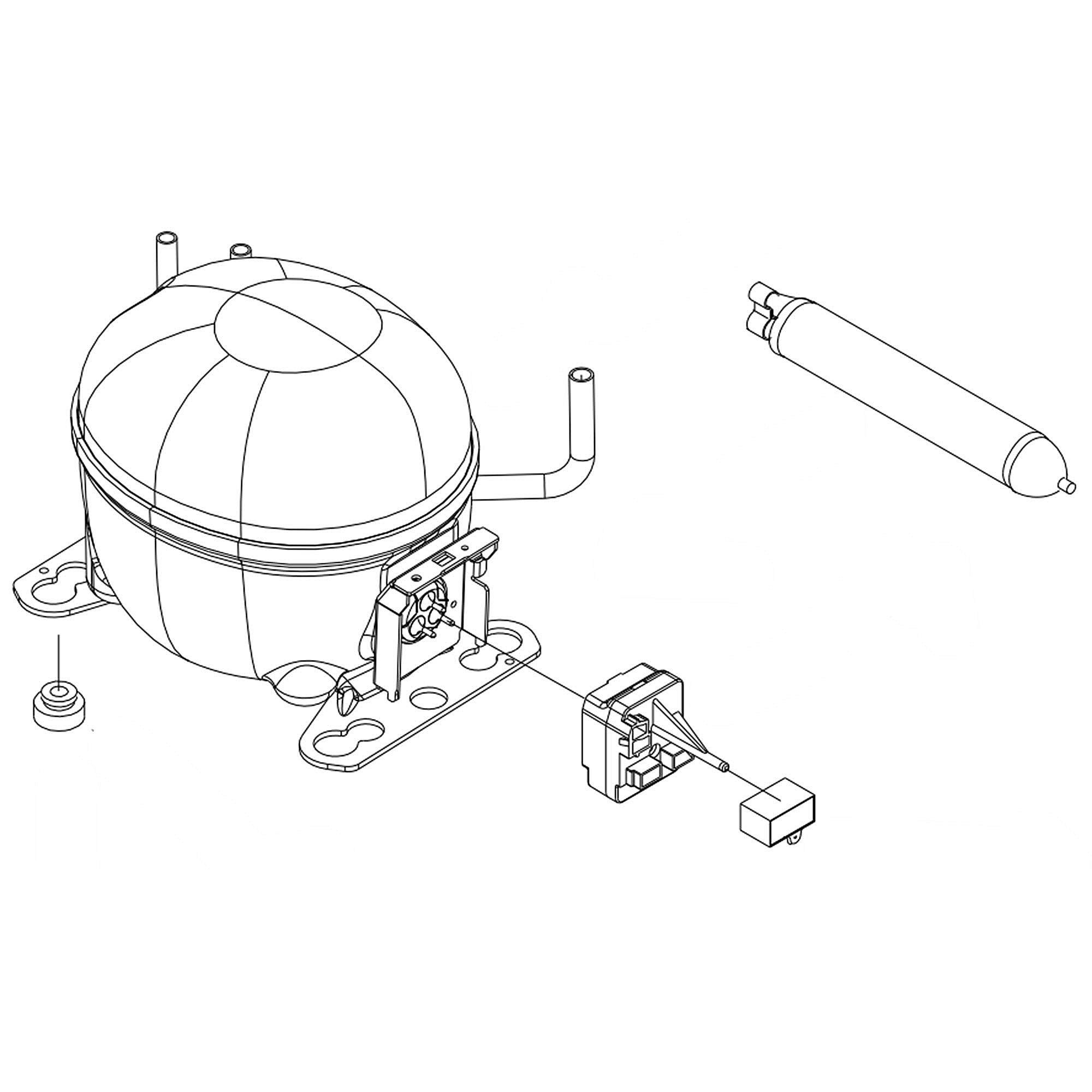 Part #w11547313, Refrigerator Compressor Kit