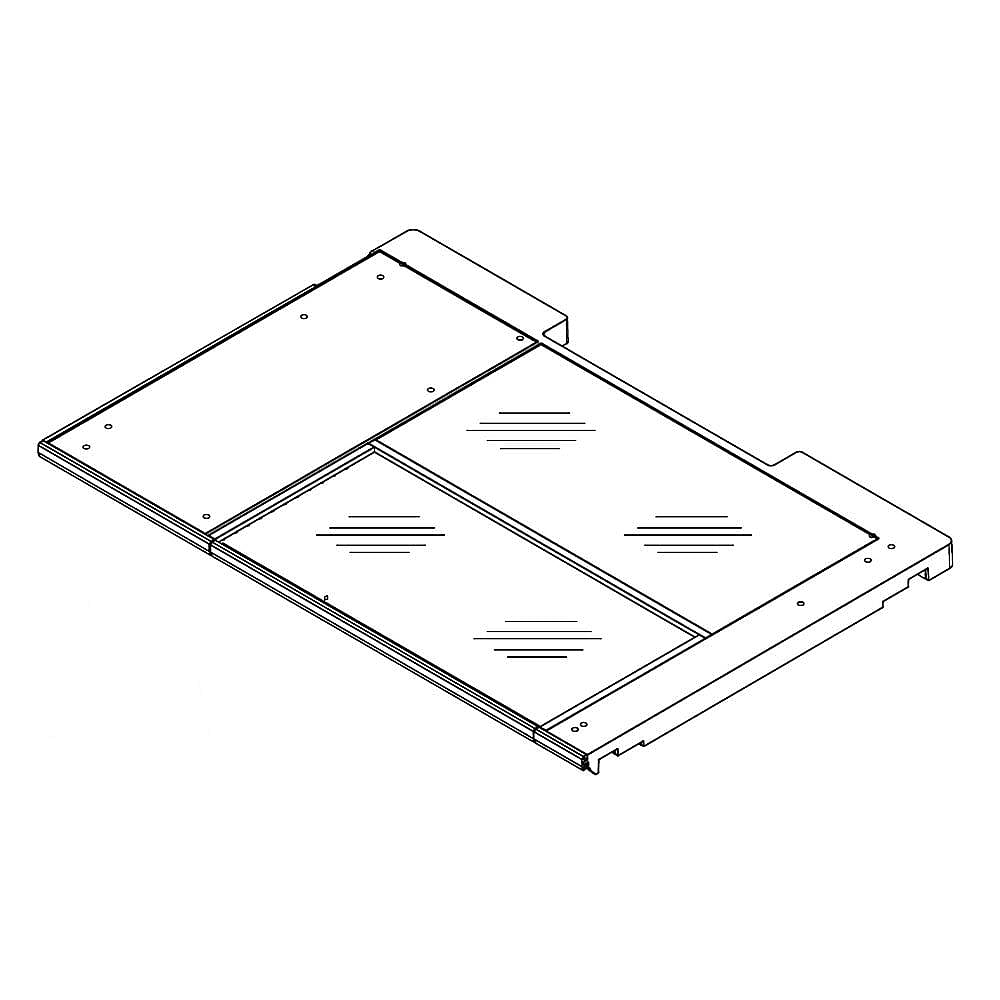 Part #w11563404, Refrigerator Tuck-Away Shelf Assembly