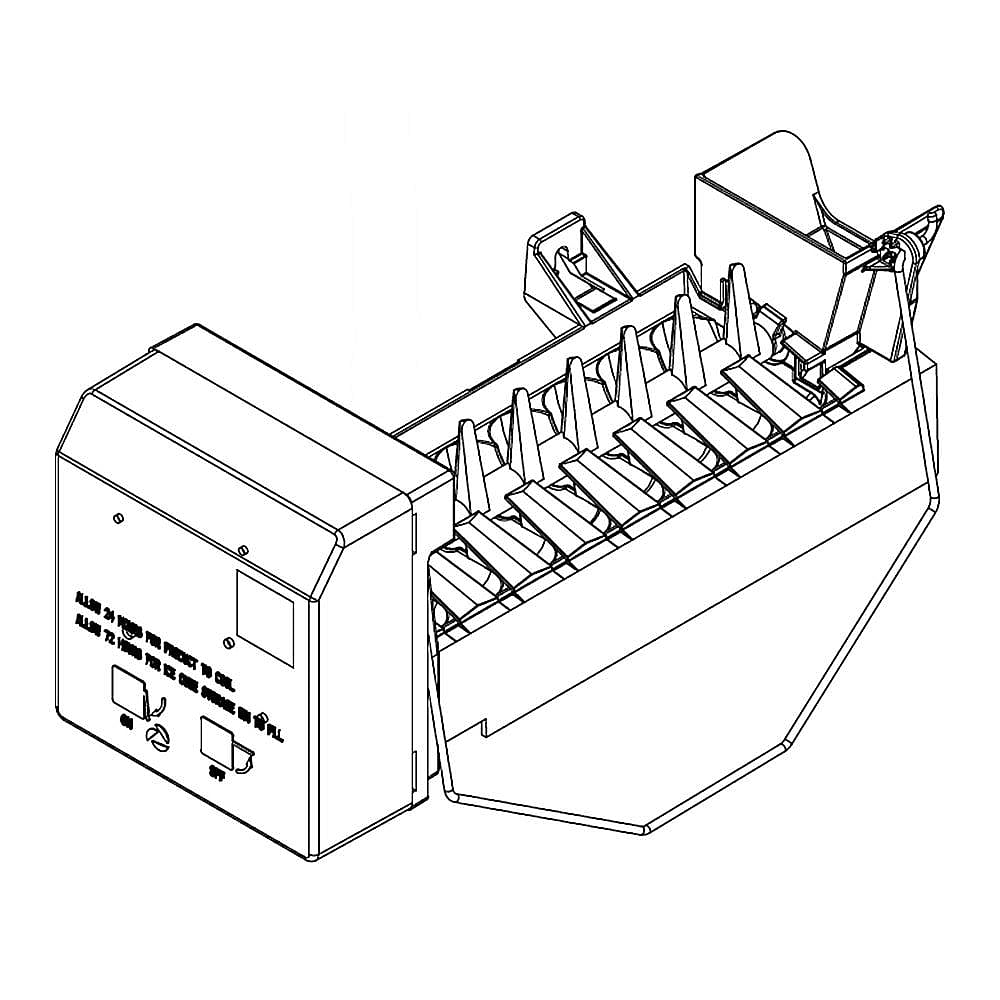 Photo of GE Part #w11565638, Refrigerator Ice Maker from Repair Parts Direct
