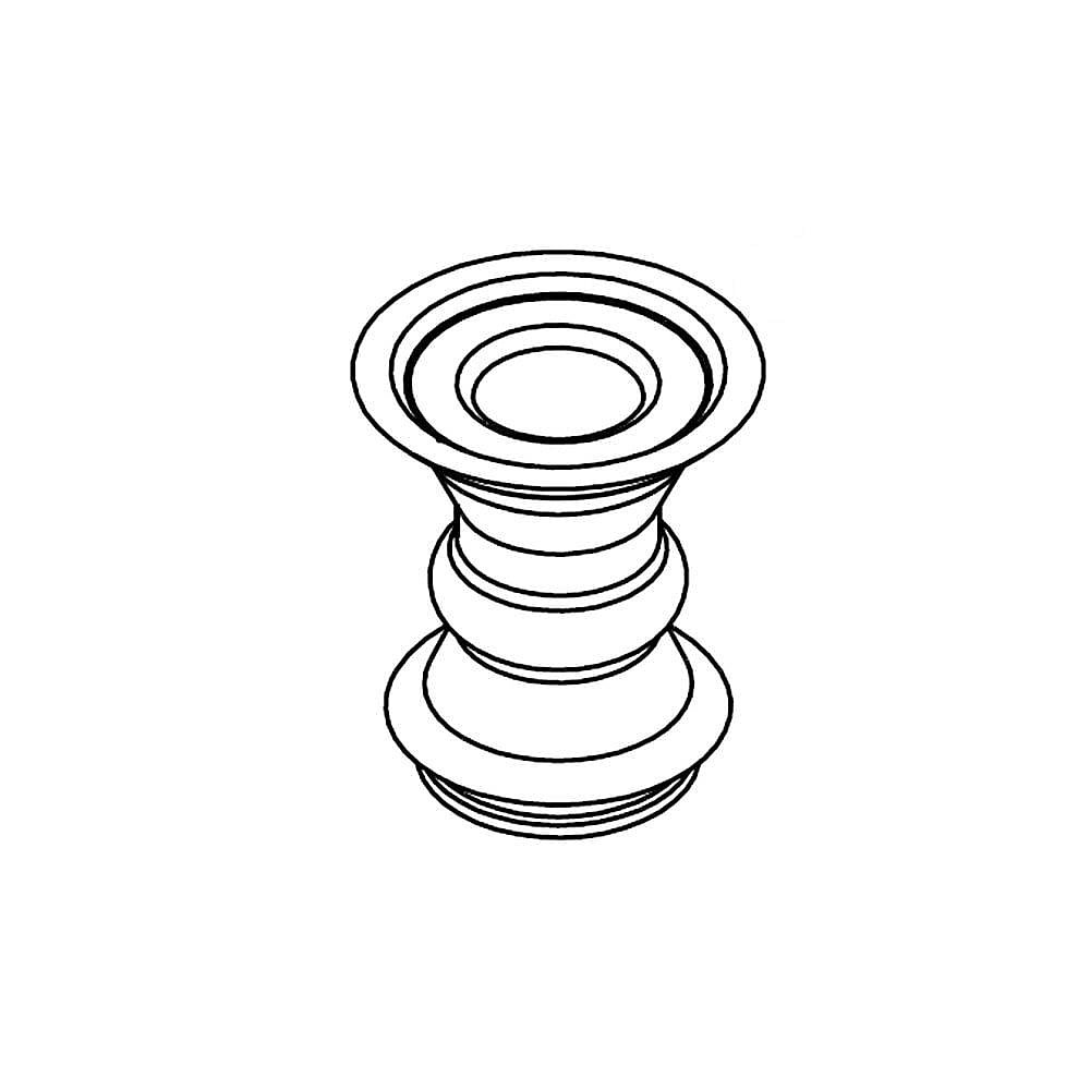 Part #w11566763, Refrigerator Drain Tube Grommet | 1.75 x 1.00 x 1.75