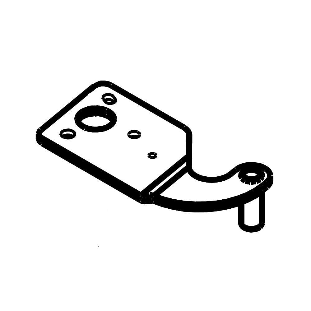 Part #w11568758, Refrigerator Freezer Door Hinge, Upper (Black) (Replaces W10901047) / 5.00 x 2.00 x 1.00