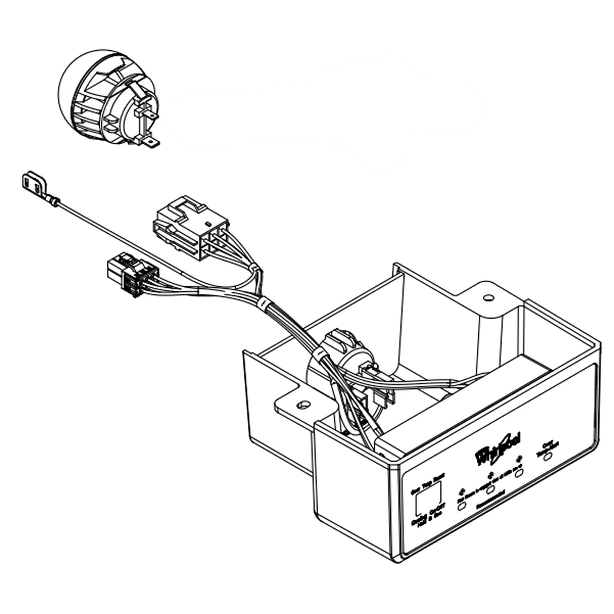 Photo of Part #w11572216, Freezer Control Box | 10.50 x 7.50 x 3.50 from Repair Parts Direct