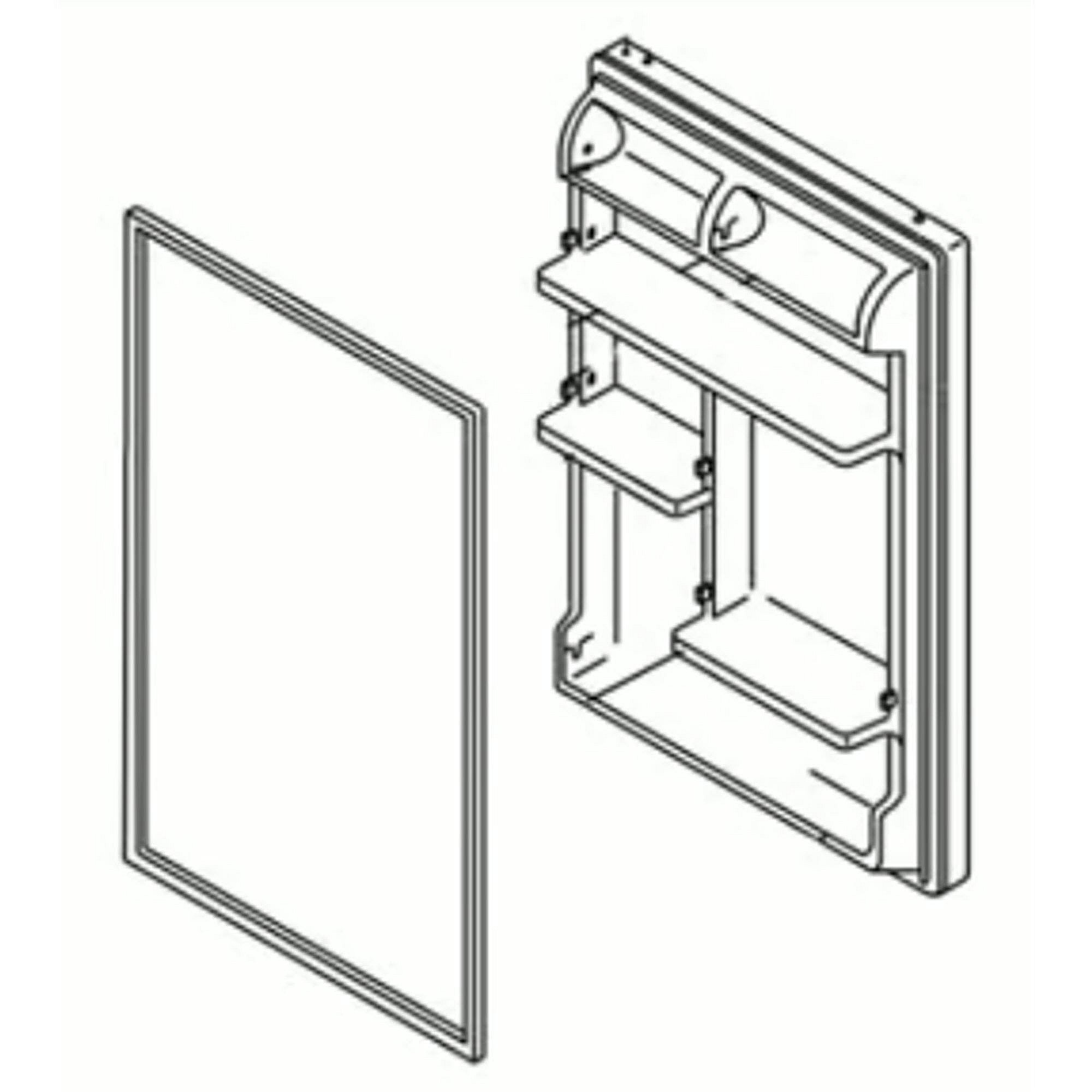 Part #w11575716, Refrigerator Door Assembly (Stainless)