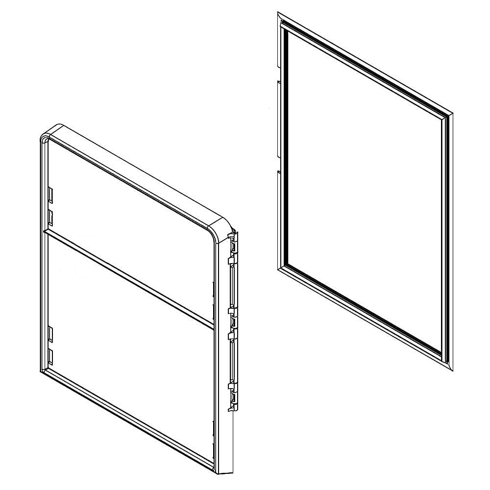 Part #w11594927, Refrigerator Ice Bank Door / 19.50 x 16.00 x 2.00