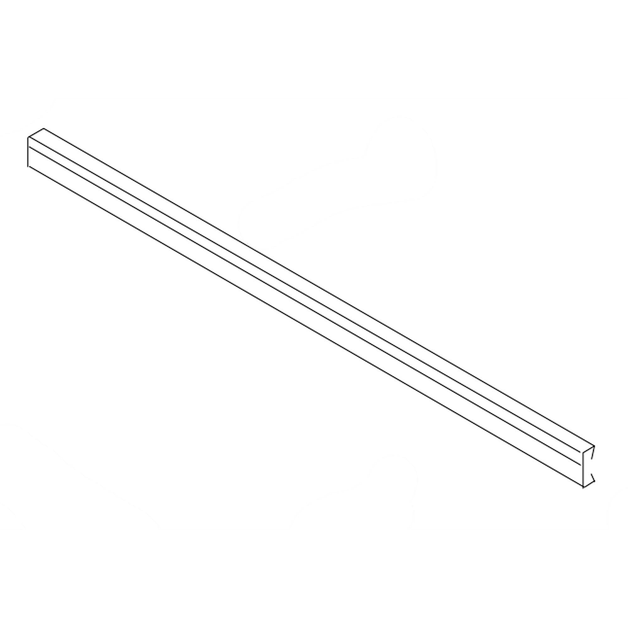Part #w11596065, Refrigerator Freezer Door Shelf Rail (Replaces W11362433) / 27.25 x 5.50 x 3.25