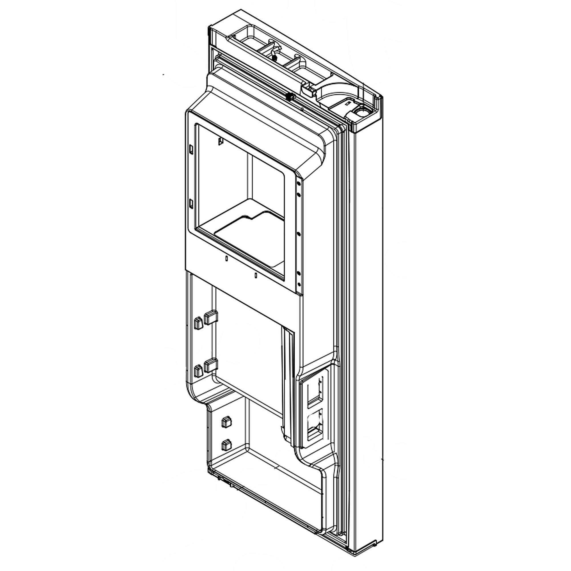 Part #w11610996, Refrigerator Door Assembly, Left (Stainless)