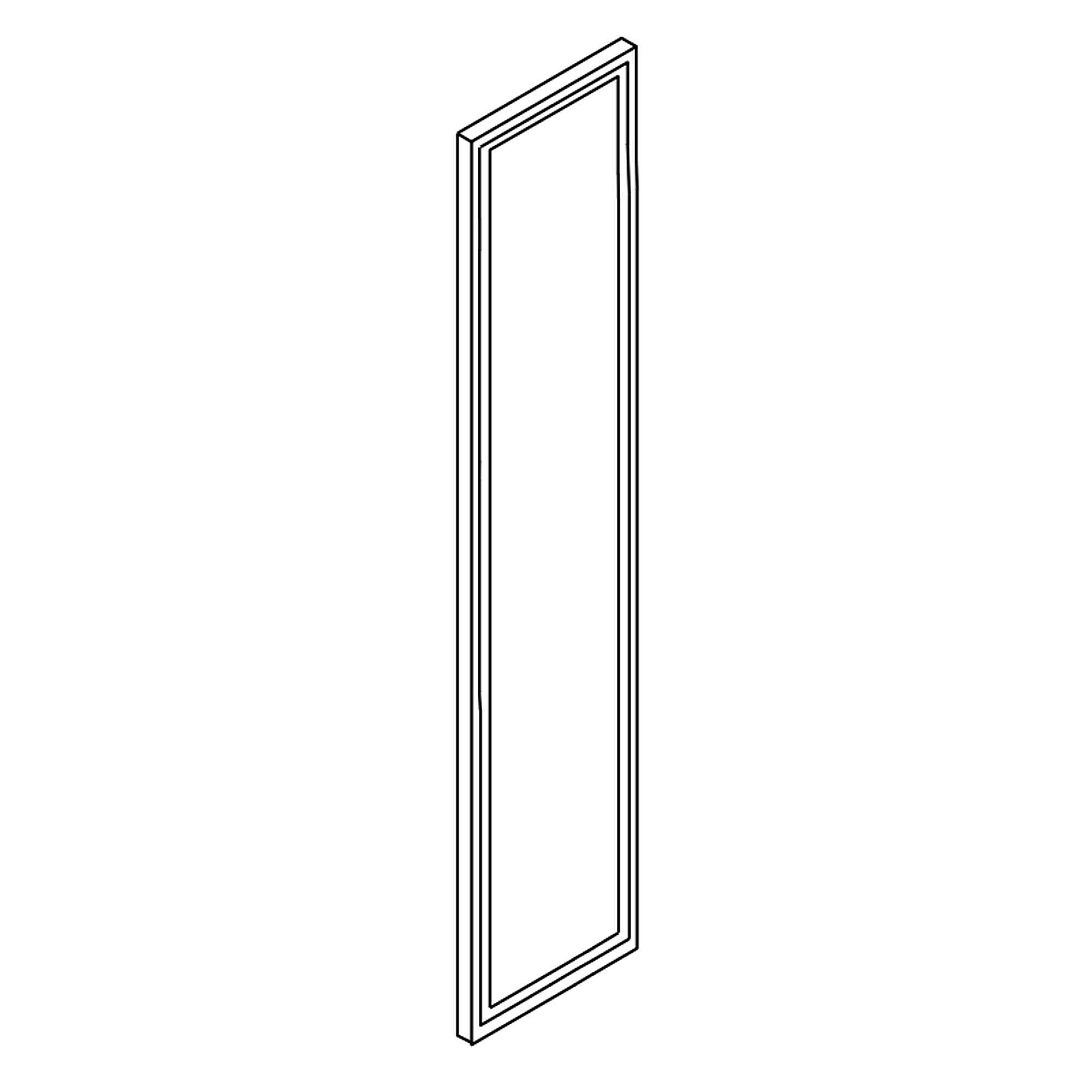 Part #w11625082, Refrigerator Freezer Door Gasket (Gray)