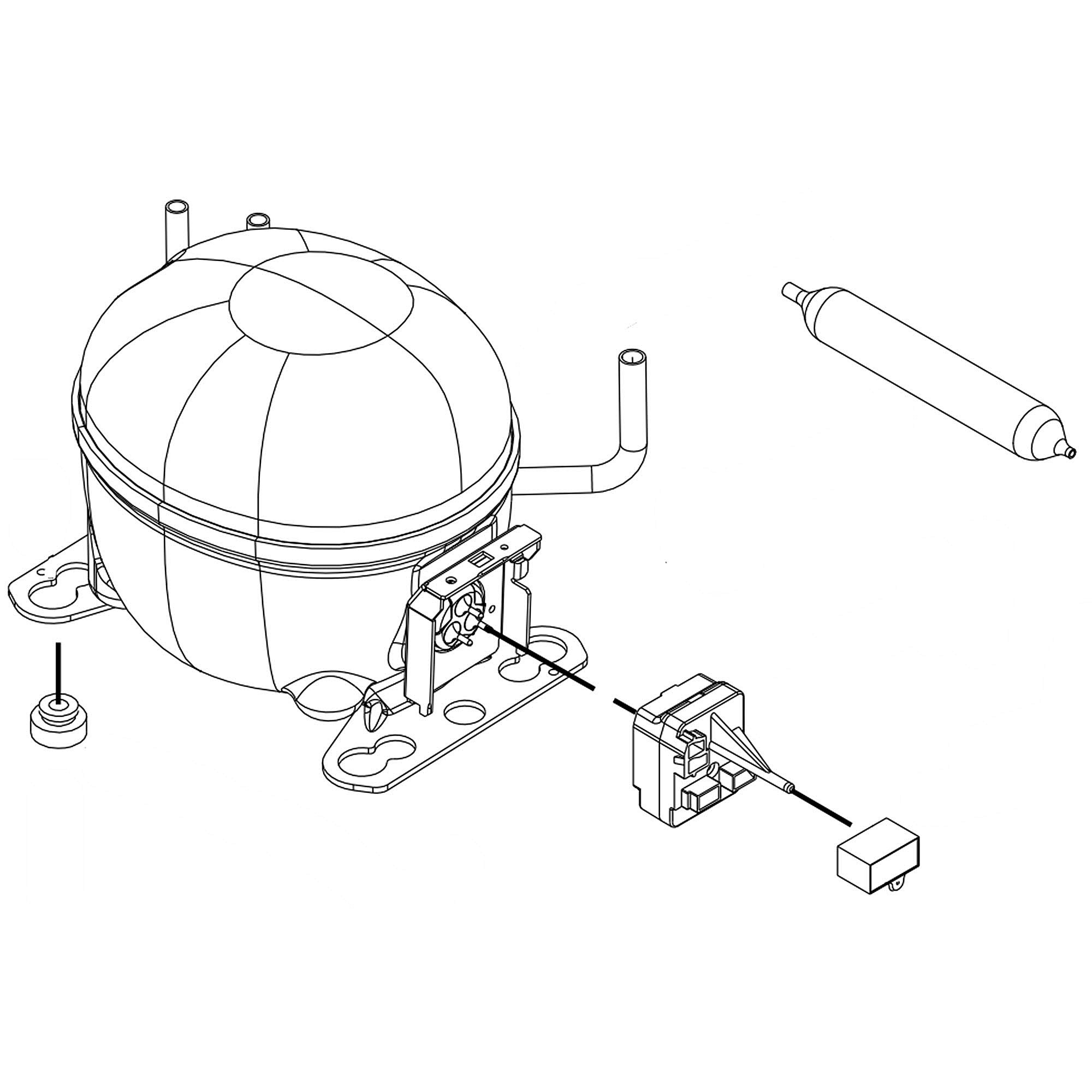 Part #w11686820, Compressor Service Kit Ez80H1Y