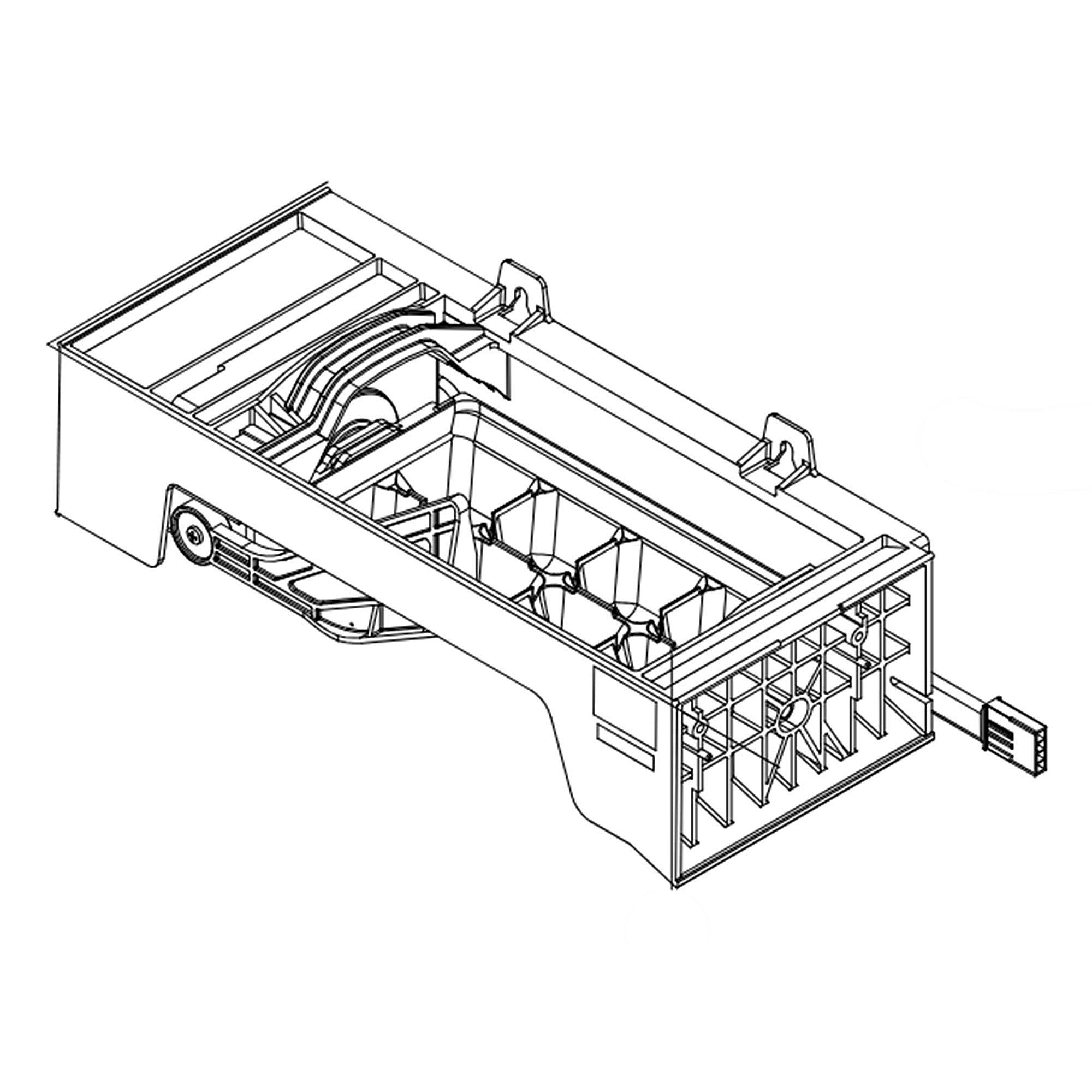 Part #w11700250, Whirlpool Refrigerator Ice Maker Assembly