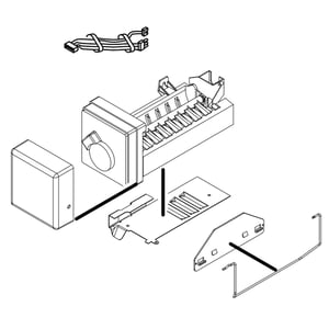 Refrigerator Ice Maker Assembly W10790812