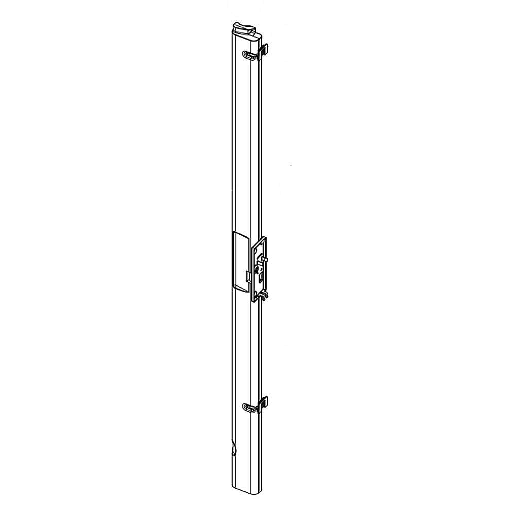 Part #wp12722815W, Refrigerator Flipper Assembly (White) / 3.44 x 2.82 x 42.94