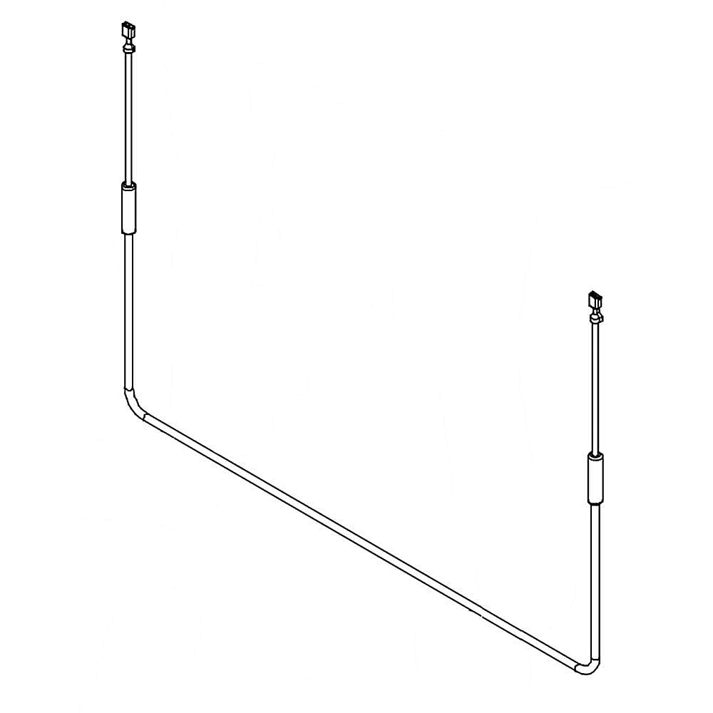 Photo of GE Part #wp12729127, Refrigerator Defrost Heater | 22.75 x 9.25 x 2.38 from Repair Parts Direct