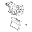 Refrigerator Dispenser Ice Chute (black) for Whirlpool GI5FVAXVL01 - Part WP13005704B