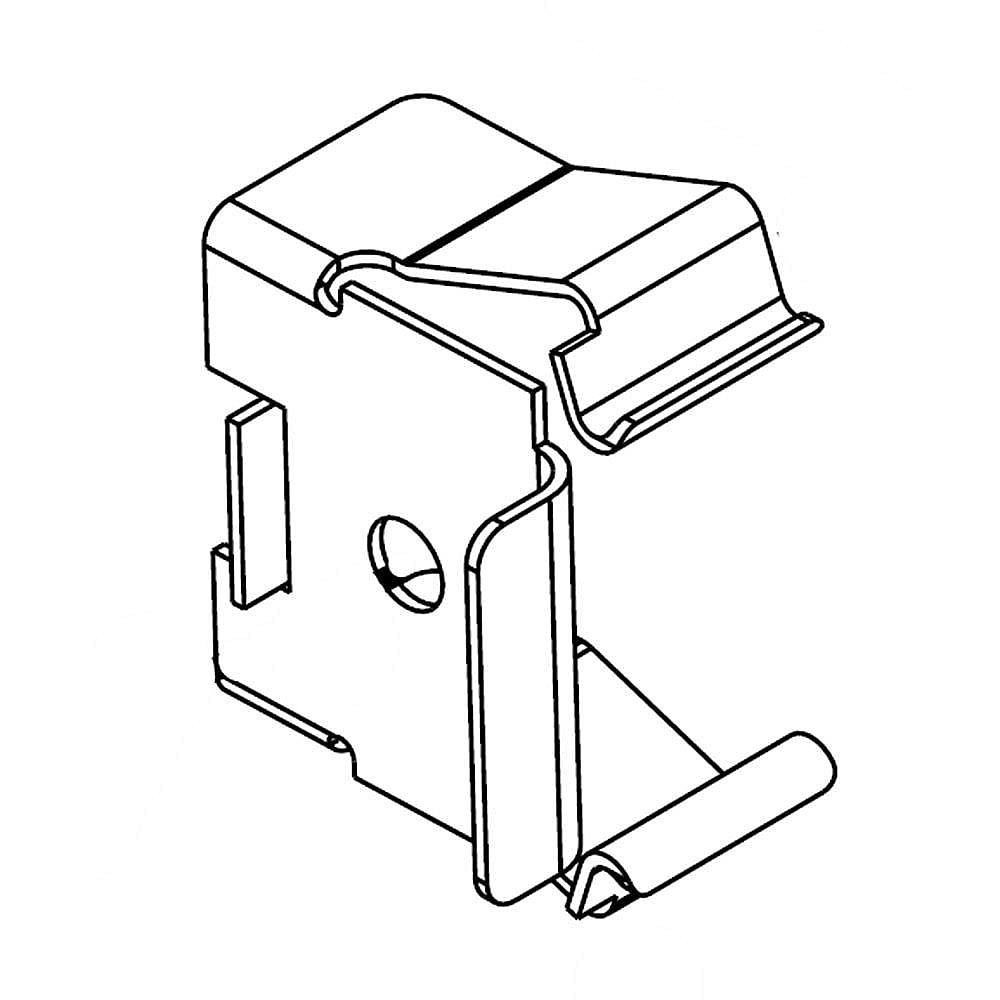 Part #wp2155013, Refrigerator Toe Grille Clip (Replaces 2155013) / 1.12 x 0.87 x 0.75