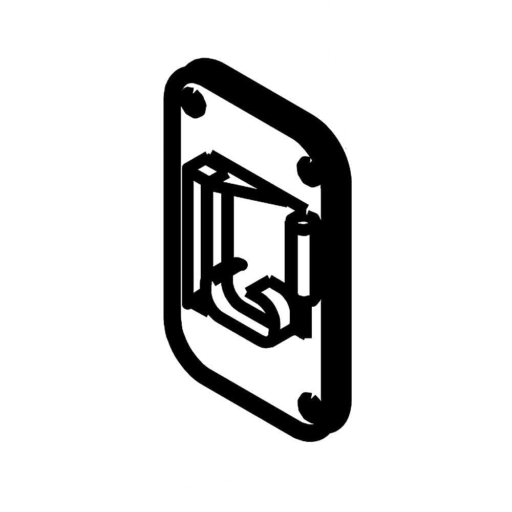 Photo of GE Part #wp2215650, Refrigerator Cover | 4.75 x 4.25 x 5.88 from Repair Parts Direct