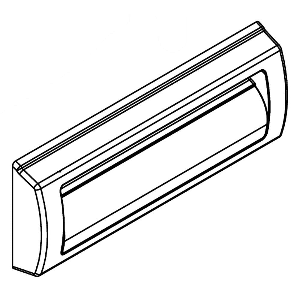 Part #wp2256365, Refrigerator Pan Front / 15.50 x 9.56 x 6.75