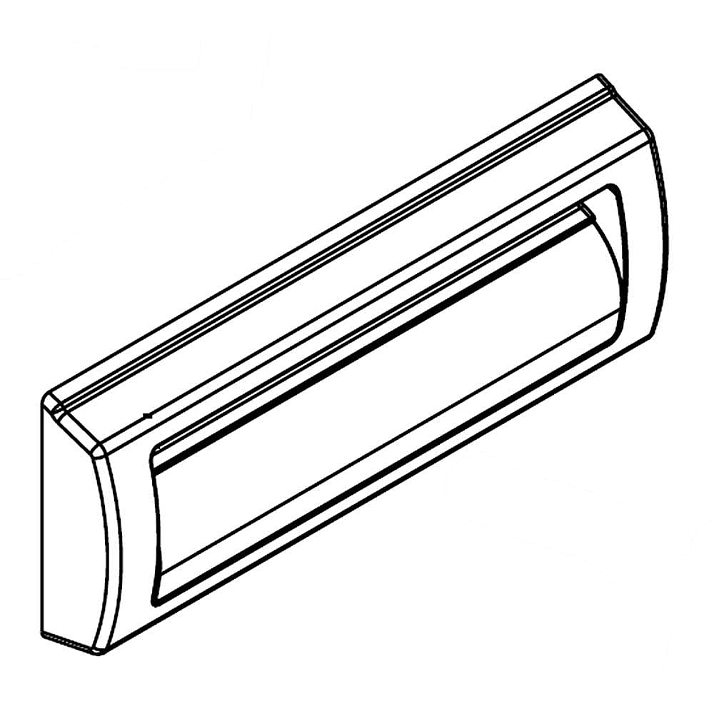 Part #wp2256366, Refrigerator Pan Front / 7.69 x 4.82 x 24.13