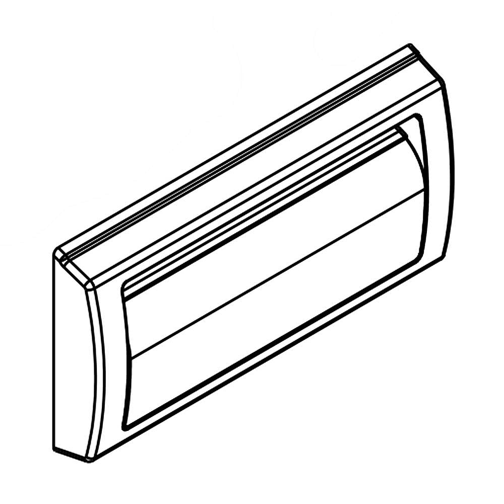 Part #wp2256367, Refrigerator Pan Front / 7.69 x 4.82 x 24.13