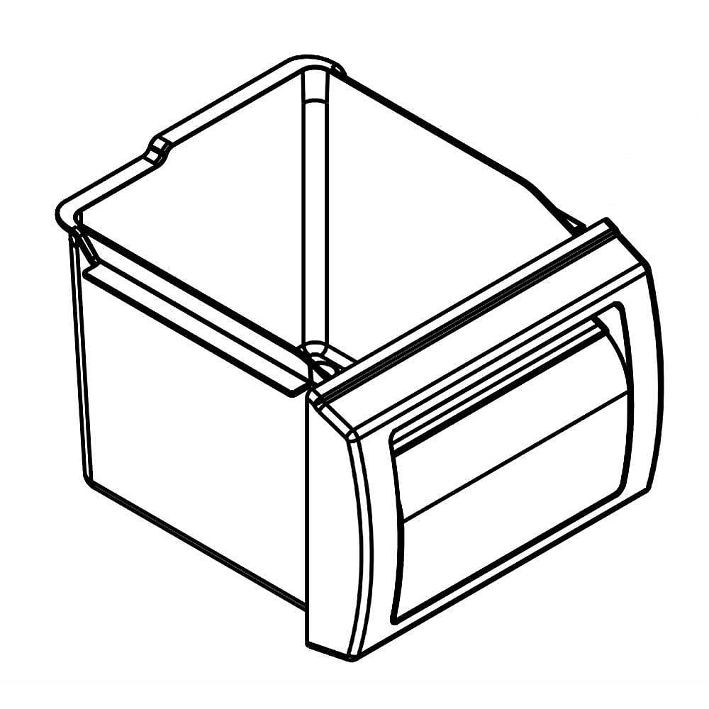 Part #wp2266932, Refrigerator Container / 16.69 x 9.94 x 20.00