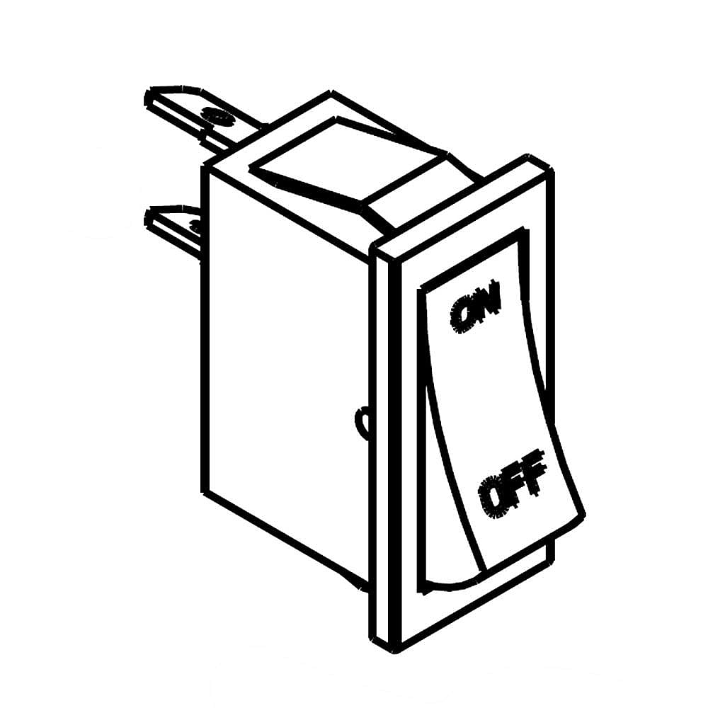 Part #wp2313326, Refrigerator Ice Maker On/off Switch / 1.00 x 0.50 x 1.25