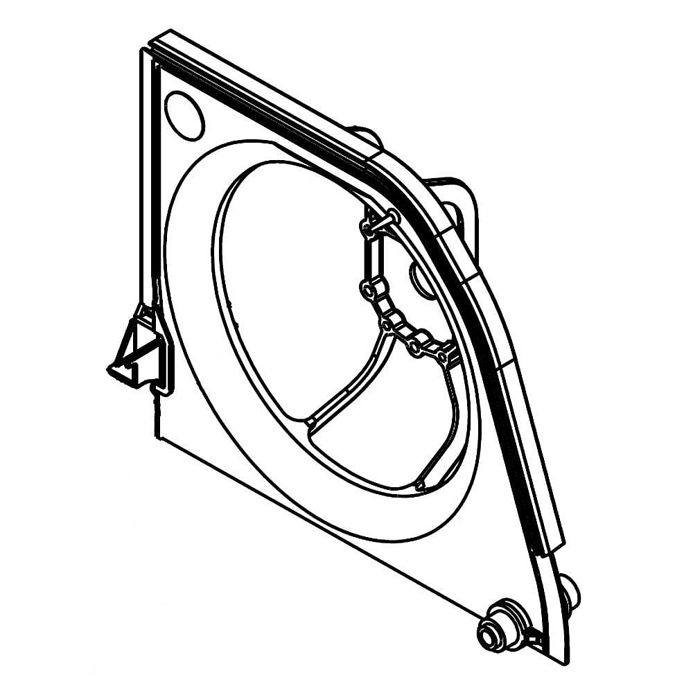 Part #wp2315541, Refrigerator Condenser Fan Motor Housing | 12.44 x 11.07 x 4.00