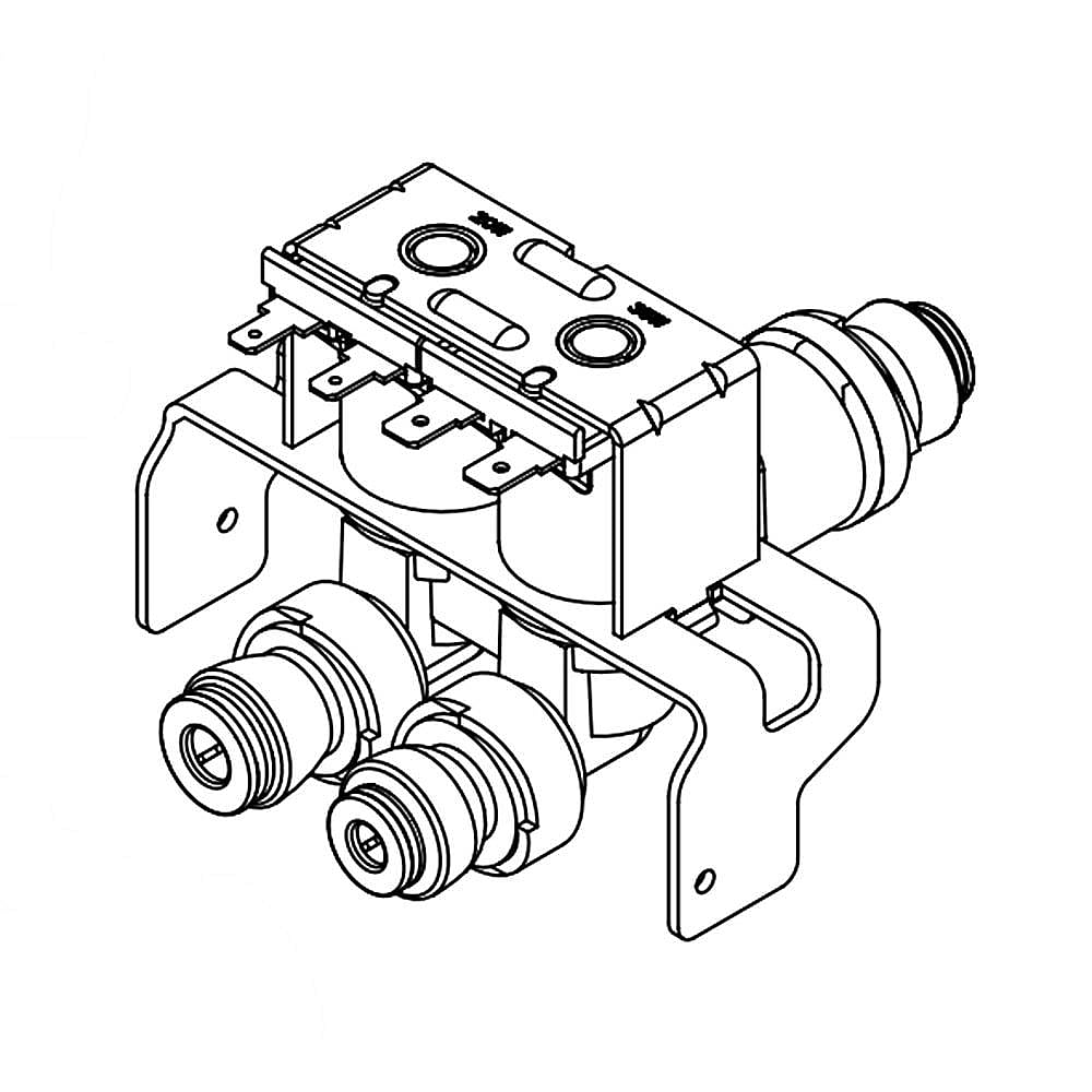 Photo of GE Part #wpw10159843, Refrigerator Water Inlet Valve | 5.50 x 5.25 x 6.50 from Repair Parts Direct