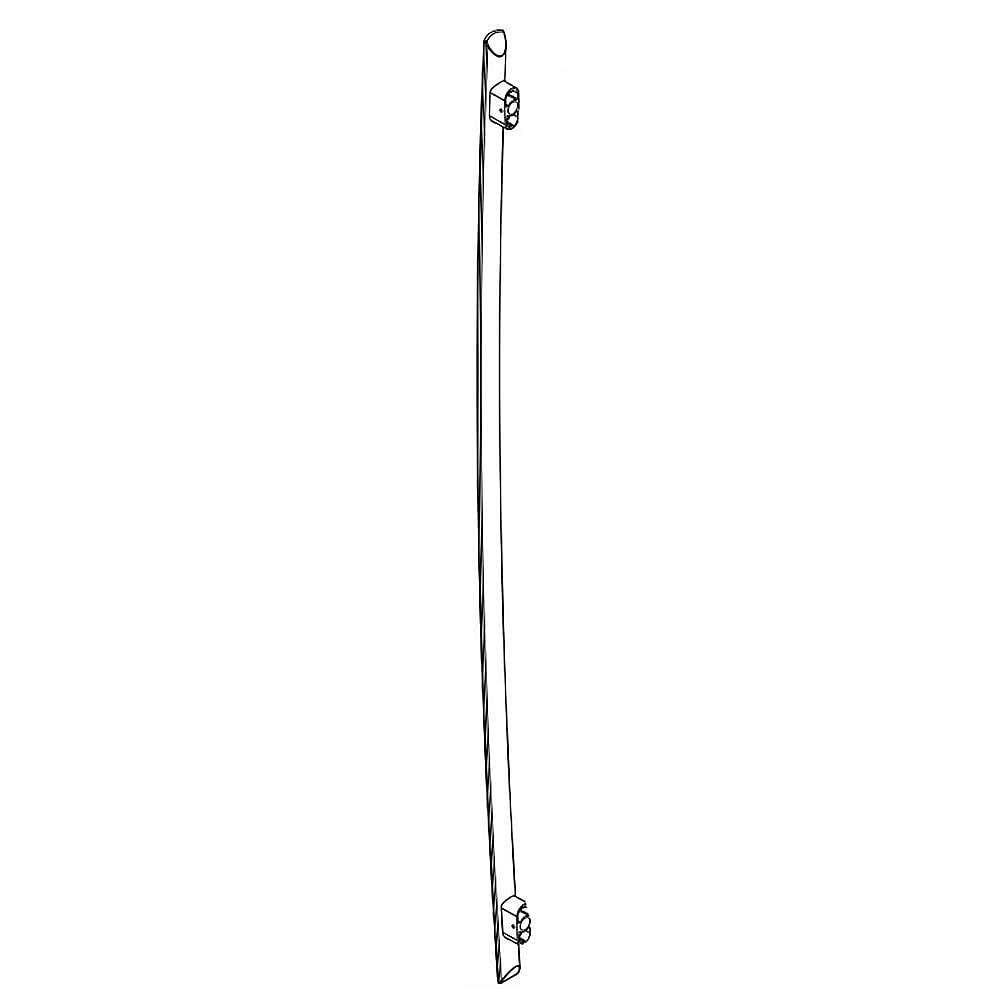 Part #wpw10183428, Refrigerator Door Handle Assembly (Replaces W10183428) / 5.10 x 2.00 x 53.65