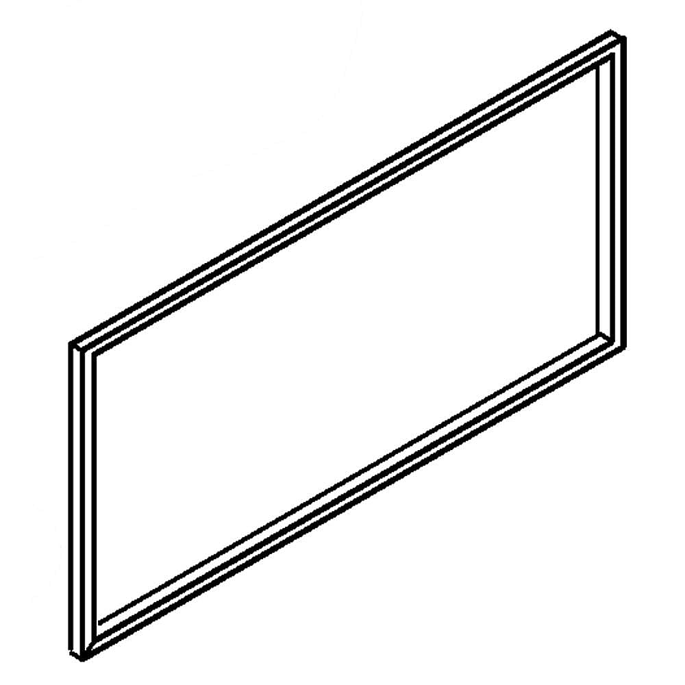 Part #wpw10192907, Whirlpool Refrigerator Freezer Door Gasket / 23.00 x 19.88 x 2.38