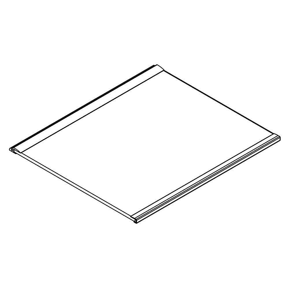 Photo of GE Part #wpw10198700, Refrigerator Glass Shelf | 7.00 x 5.00 x 7.00 from Repair Parts Direct