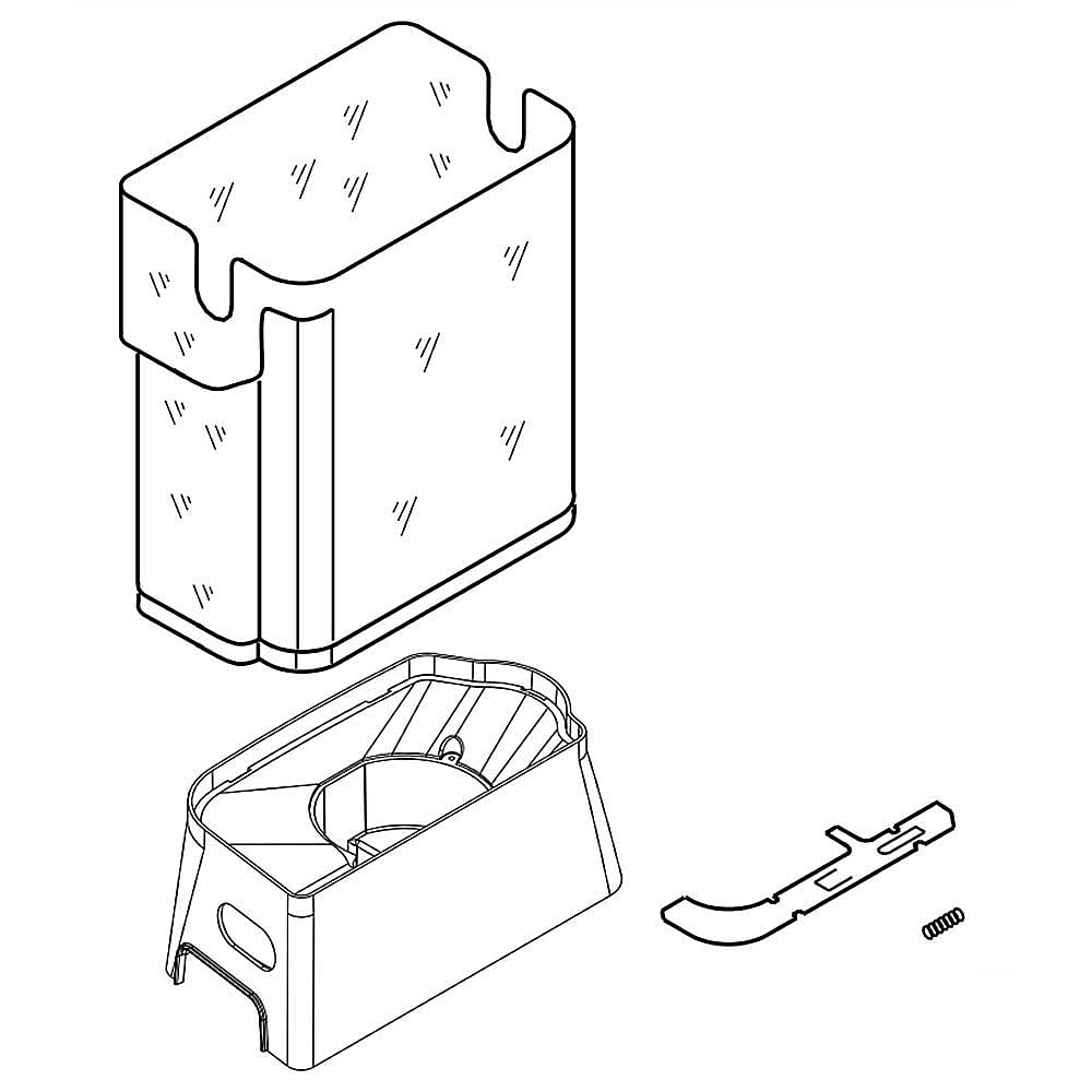 Refrigerator Ice Bucket Assembly