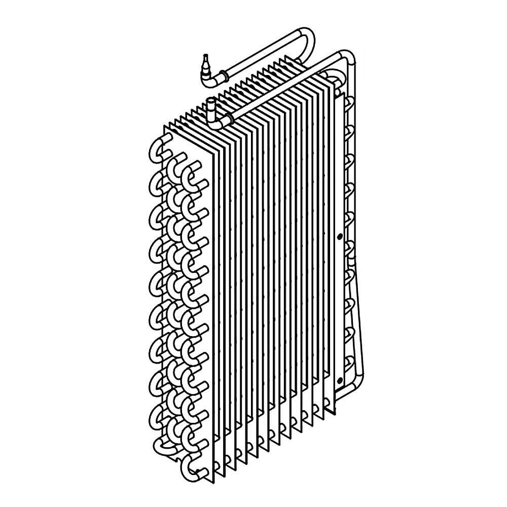 Part #wpw10205101, Refrigerator Evaporator Assembly / 32.00 x 6.12 x 18.12