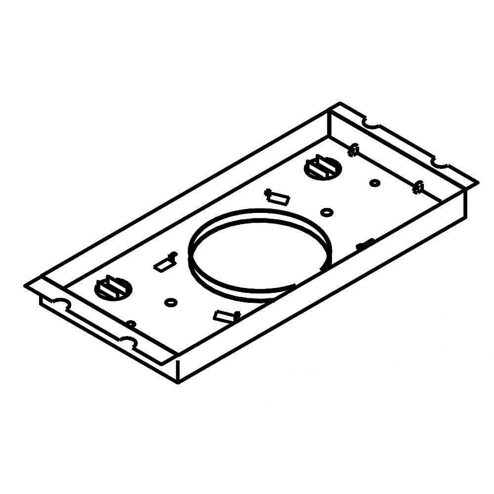 Photo of GE Part #wpw10222451, Refrigerator Support | 8.57 x 3.82 x 30.94 from Repair Parts Direct