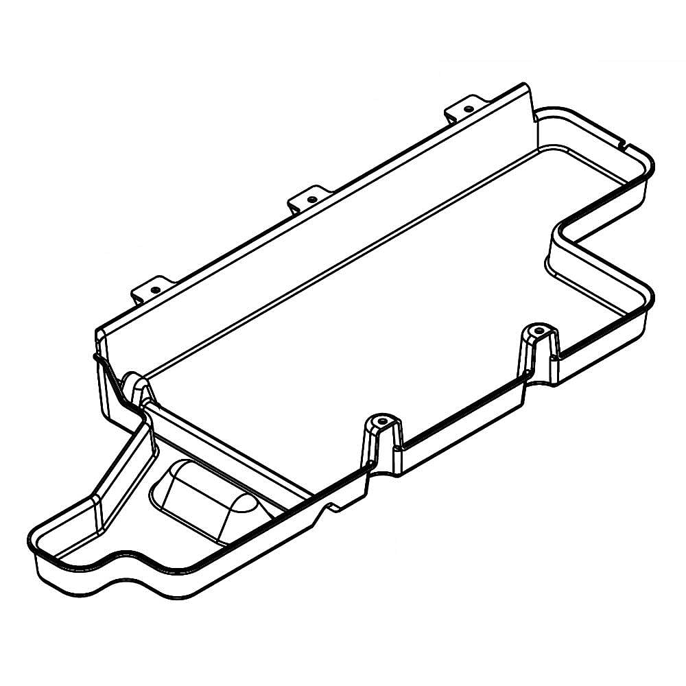 Part #wpw10251469, Refrigerator Evaporator Tray / 12.07 x 5.07 x 26.94
