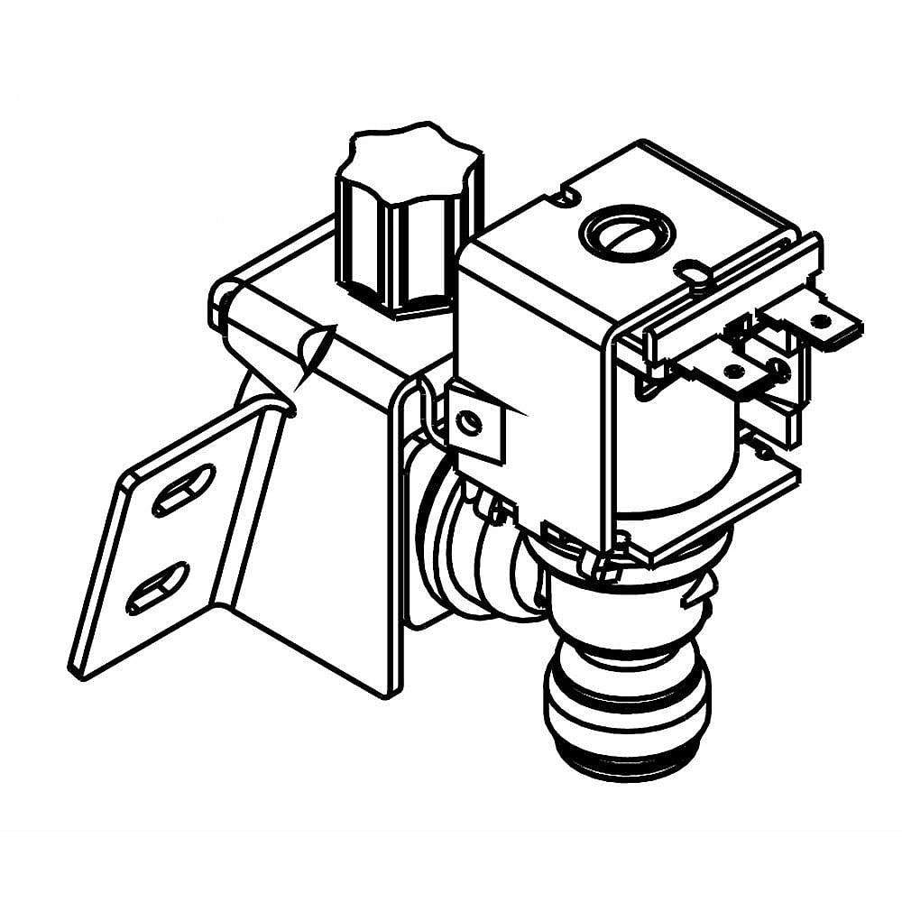 Part #wpw10258560, Refrigerator Inlet Valve / 4.50 x 4.75 x 3.63