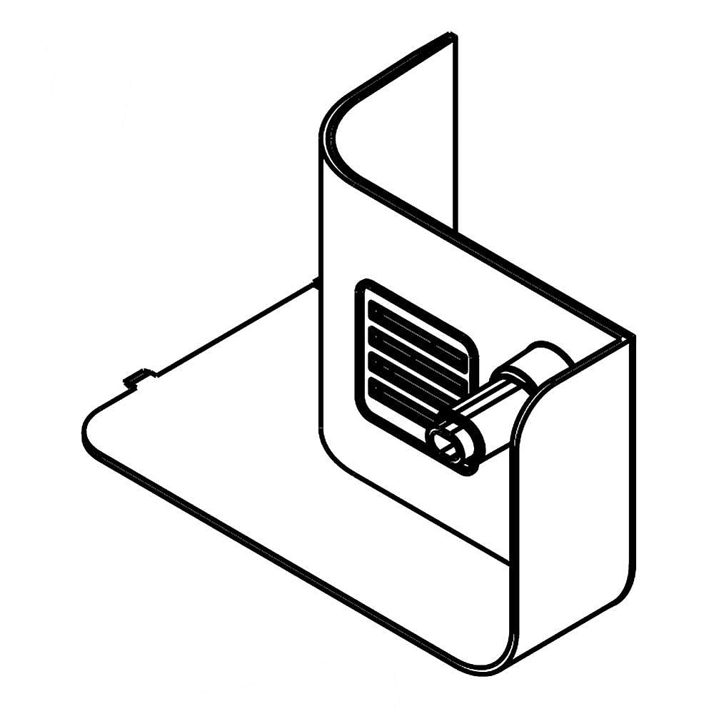 Photo of GE Part #wpw10260409, Refrigerator Cover | 11.62 x 7.68 x 8.25 from Repair Parts Direct