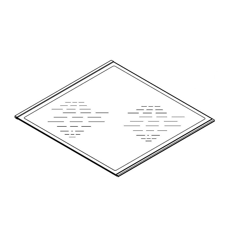 Photo of GE Part #wpw10261025, Refrigerator Glass Shelf | 1.00 x 1.00 x 1.00 from Repair Parts Direct