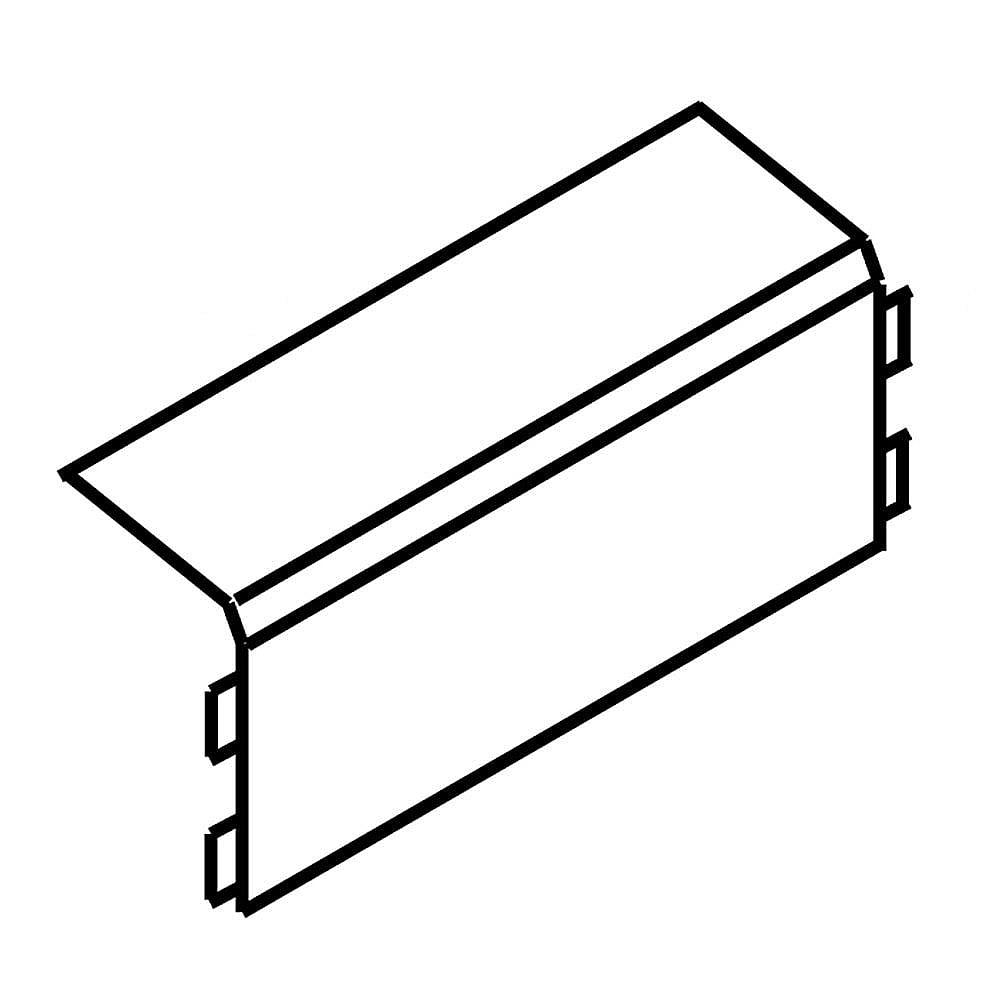 Part #wpw10269101, Refrigerator Freezer Light Cover (Replaces W10269101) / 15.25 x 5.25 x 5.75