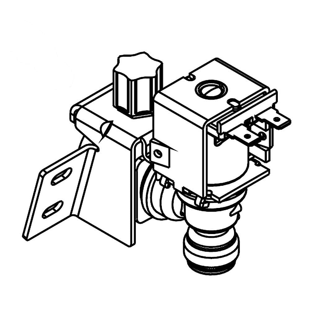 Part #wpw10279876, Refrigerator Inlet Valve / 4.50 x 4.75 x 3.63