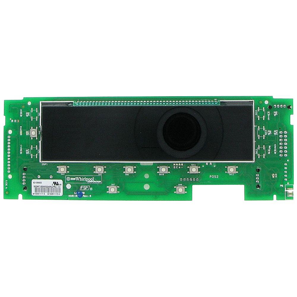 Part #wpw10281117R, Refurbished Refrigerator User Interface Board / 11.00 x 4.50 x 3.25