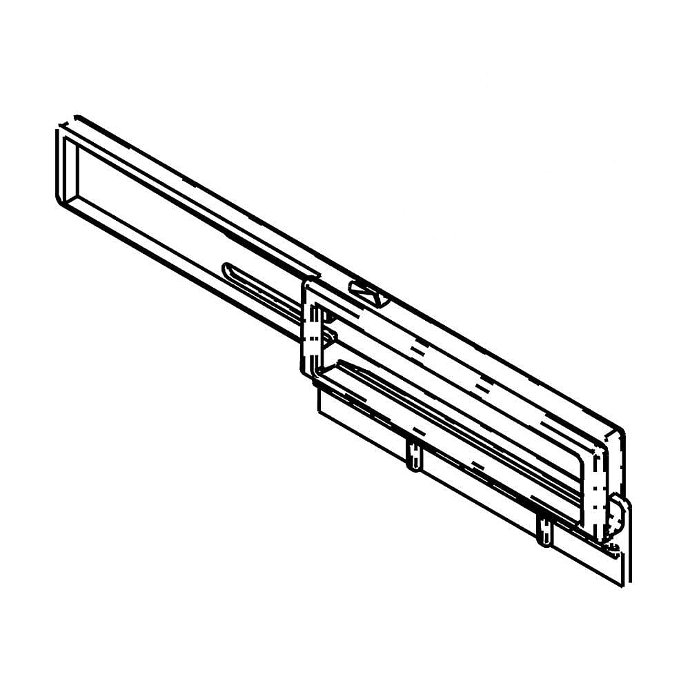 Part #wpw10282880, Refrigerator Crisper Drawer Front And Humidity Control (Replaces W10282880) / 4.50 x 1.25 x 1.00