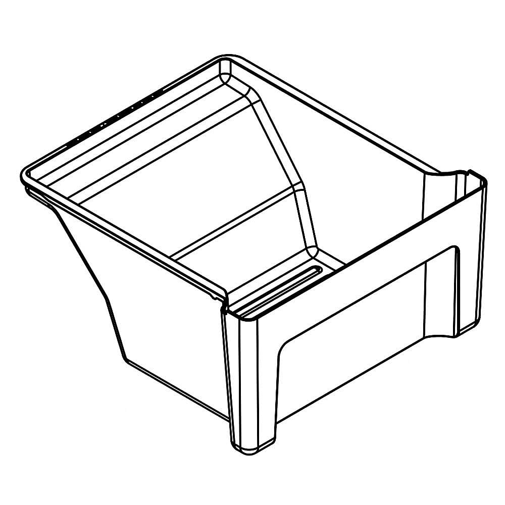 Photo of GE Part #wpw10308861, Refrigerator Crisper Drawer | 20.00 x 11.75 x 18.13 from Repair Parts Direct