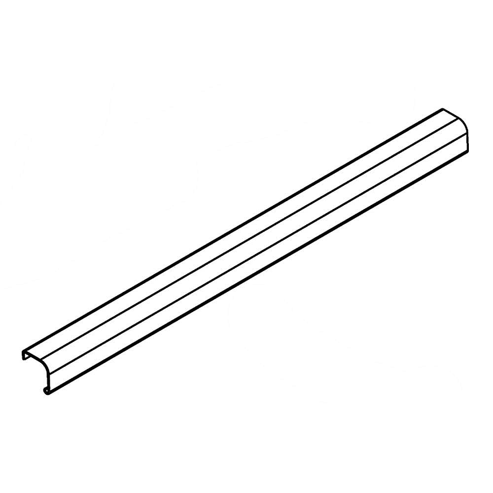 Photo of GE Part #wpw10309637, Refrigerator Pan Trim | 17.00 x 1.37 x 1.00 from Repair Parts Direct